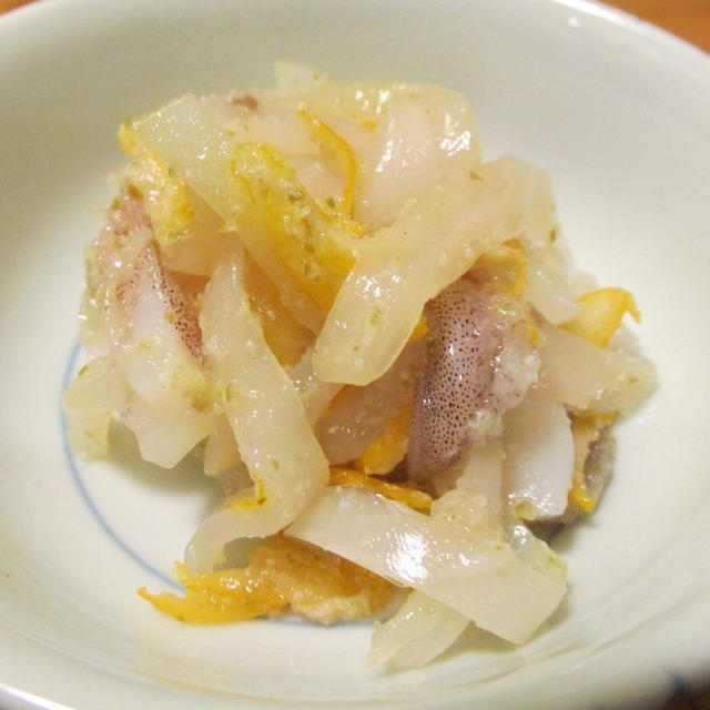 【旨魚料理】ヤリイカのダブル柚子塩麹漬け