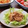 １０分主菜・惚【レタスに合う豚肉のしょうが焼き】とCHANTO11月号より、の献立。