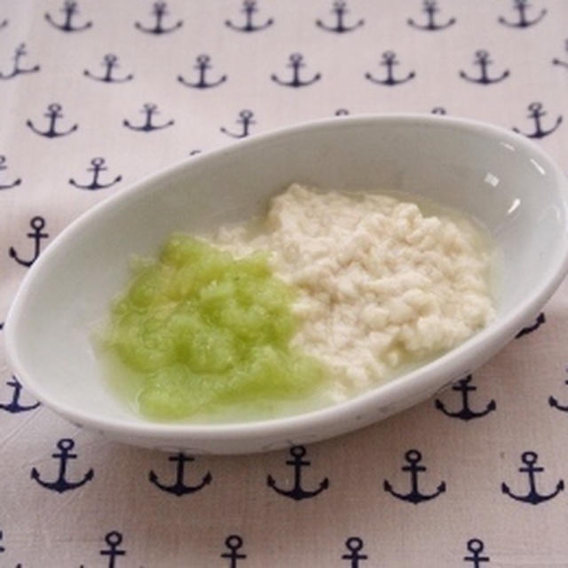 レシピブログ連載☆離乳食レシピ☆「豆腐のおろしきゅうり添え」更新のお知らせ♪