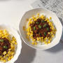 【簡単！夏のこどもごはん】ベースの材料3つ！煮込み5分！鶏ひき肉とコーンのトマト缶ドライカレー