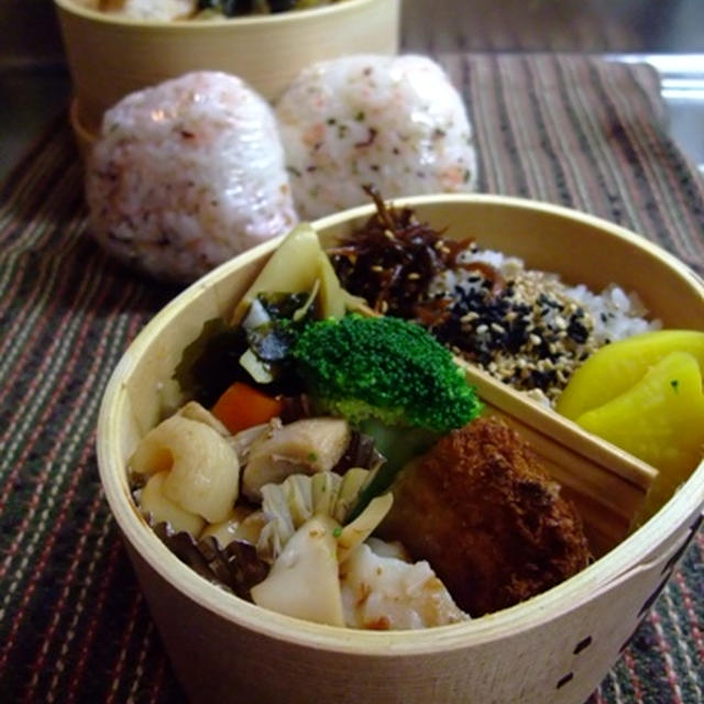 母の手作りお弁当。