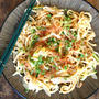 Kimchi Pork Fried Udon Noodle豚キムチ焼きうどん