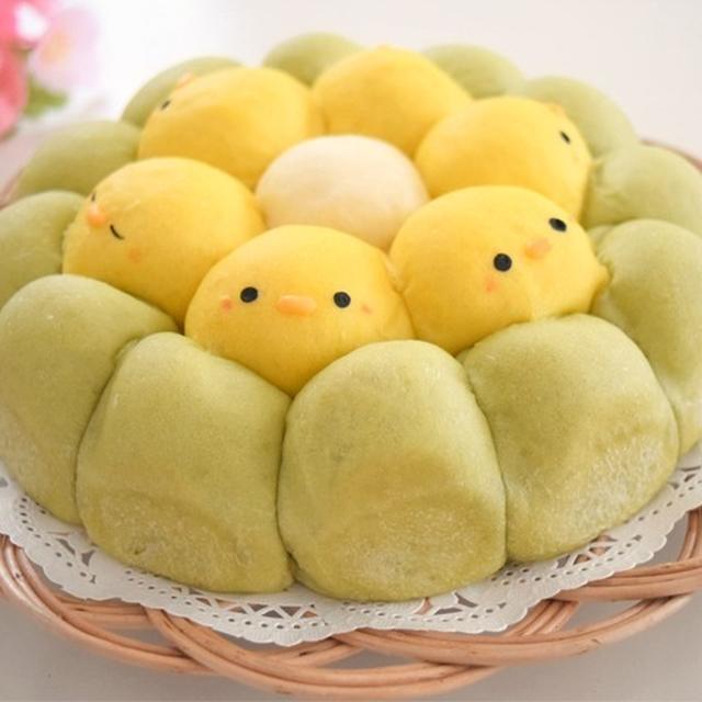 ひょっこり♪春待ちひよこのちぎりパン♡