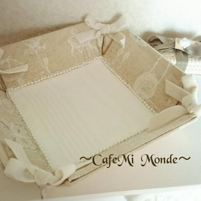 おリボントレイ❤カルトナージュ