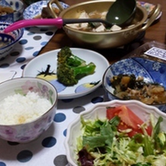 ニク味噌肉じゃがとマロニースープ