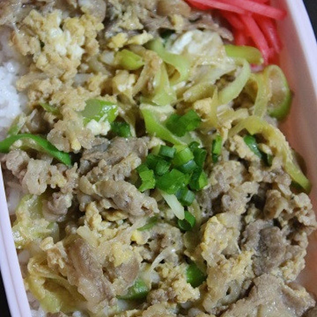 1月30日　　牛とじ丼弁当