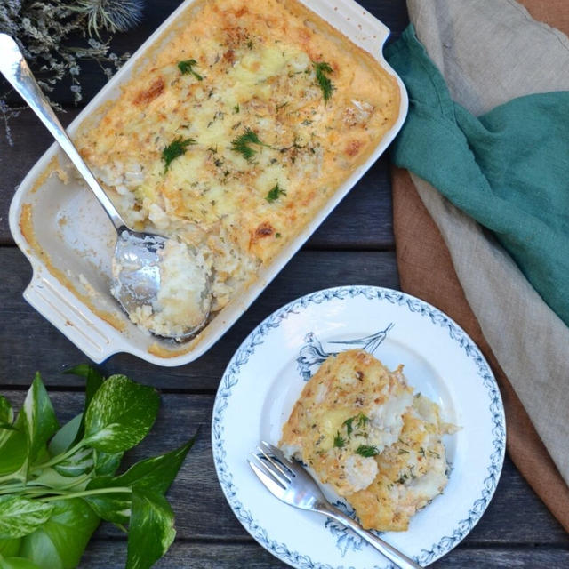 Fish and Potato Gratin 白身魚とじゃが芋のグラタン