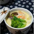 牡蠣のピリ辛中華風茶わん蒸し（フライパン使用） by 杏さん