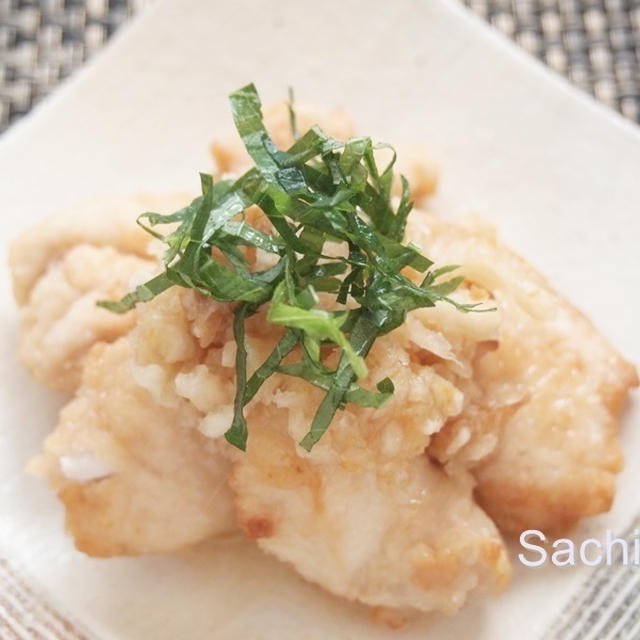 つくば鶏むね肉の唐揚げおろし梅肉ソース