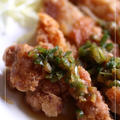 鶏のネギソース