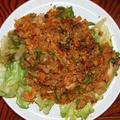 野菜たっぷりキムチ焼き飯は我が家の定番