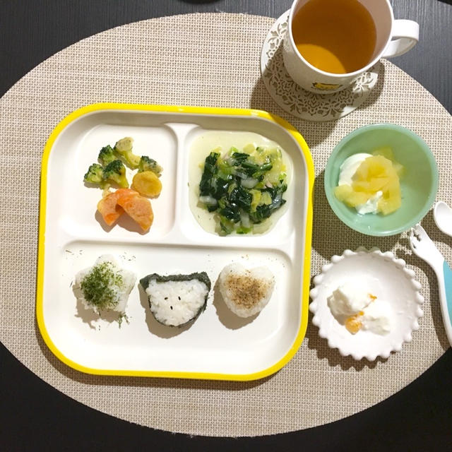 【離乳食完了期】鮪のターサイと白菜のあんかけ&人参とブロッコリーの茎のコーンフリッター