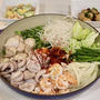 タコとエビ、牛ホルモンの韓国風お鍋、「ナッコプセ」作りました