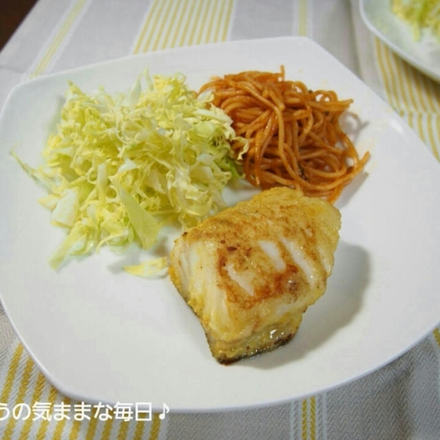 鱈のカレームニエル風と今日のお弁当☆