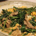 【recipe】ほうれん草と豚肉の胡麻味噌ダレ／越川で土曜酒