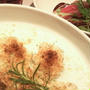食べる削り節のイタリアンサラダと　とりの香草パン粉焼き