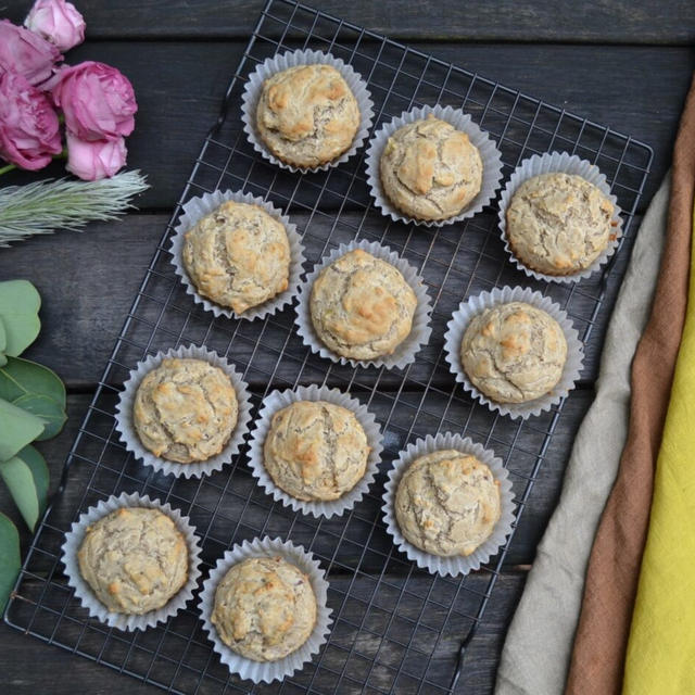 Rice Flour Banana Muffins 米粉のバナナマフィン