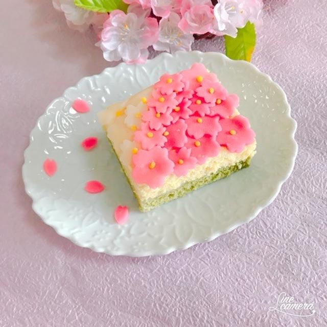 桜の和ケーキ♪