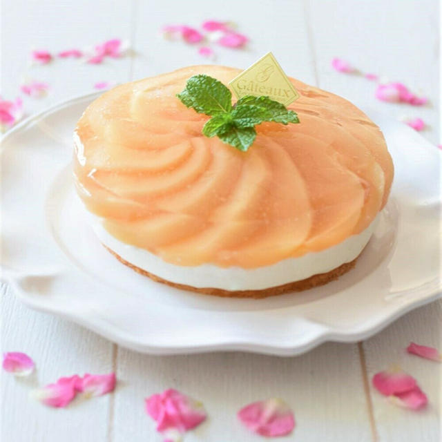 おもてなし 桃のコンポートのヨーグルトムースケーキ ケーキ屋さんみたいな絶品デザートです By 豊田 亜紀子さん レシピブログ 料理ブログのレシピ満載