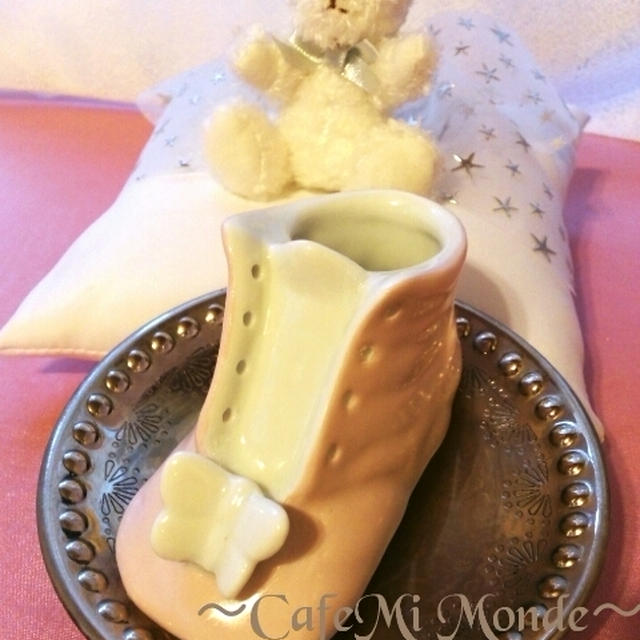 ベビーシューズ全面貼り ♡ ♡ ♡ ポーセラーツ