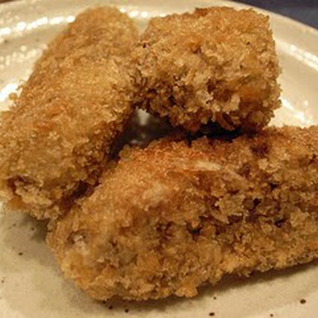 小豆の皮コロッケ(こしあん作りで残った小豆の皮の再利用)