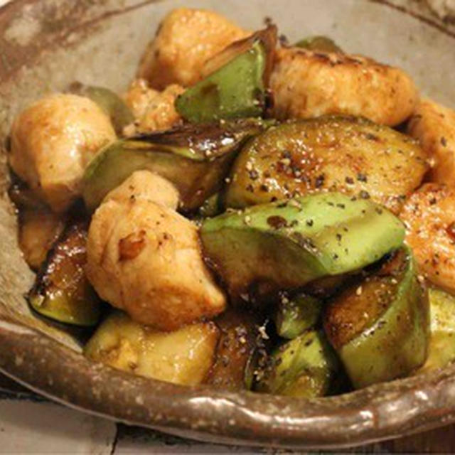 とろなすと鶏肉の炒めもの／東京に住まないライフ