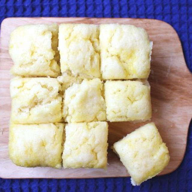 ホットケーキミックスで豆腐蒸しパン。卵なし牛乳なしのレンジで簡単レシピ
