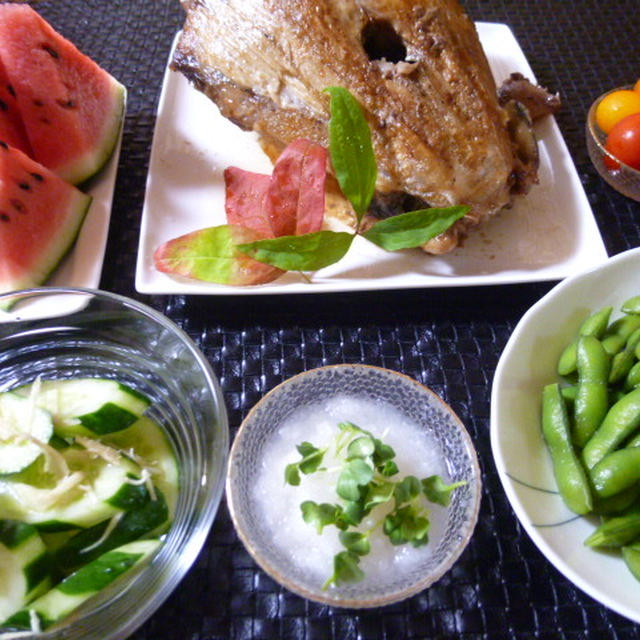 豪快！シンプル献立　夕ご飯