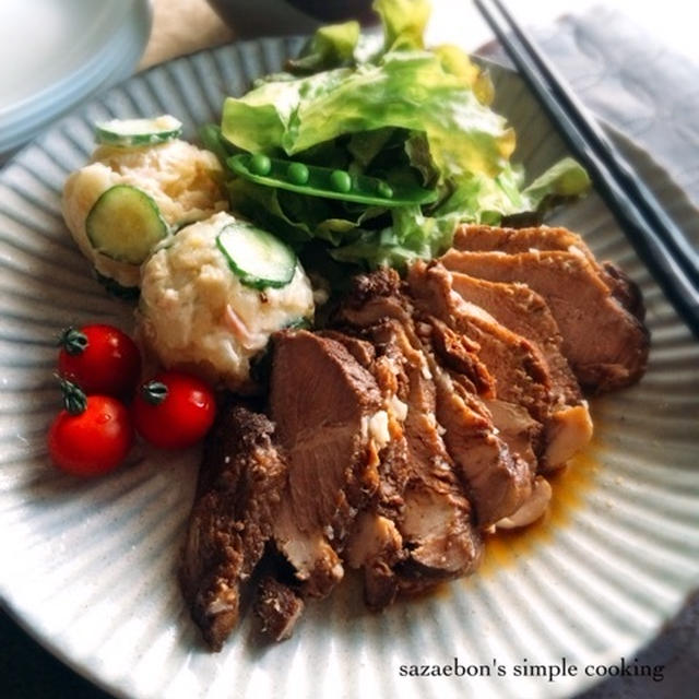 ほうじ茶で煮豚／ヨーグルト酵母の食パン