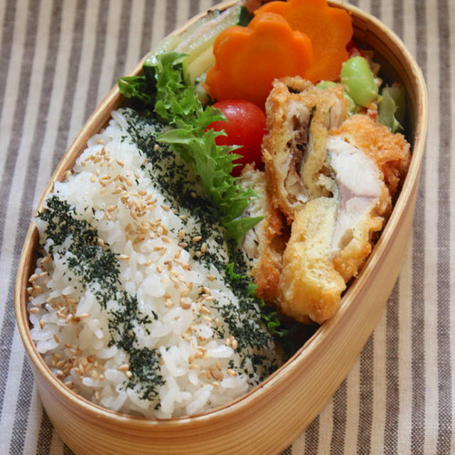 【　今日の夫ひとり分のお弁当　】