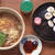 蕎麦と納豆巻き。