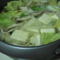 湯豆腐で簡単鍋！