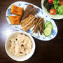 8月14日の実家朝ごはんはお赤飯。