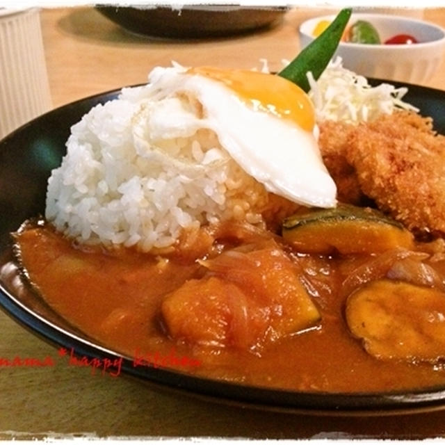 昨日の夕飯。ベジタブルカレー