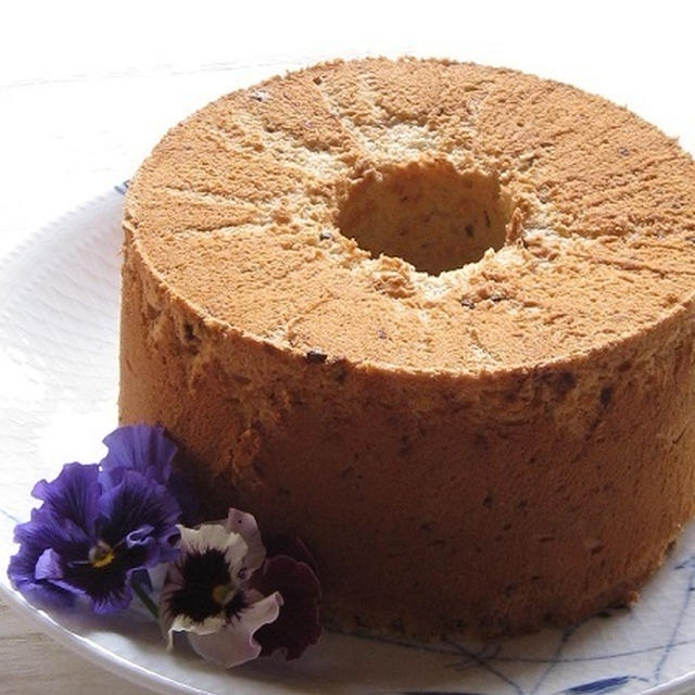 バナナとチョコチップのシフォンケーキ♪