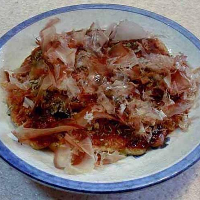 イカと豚肉のお好み焼き