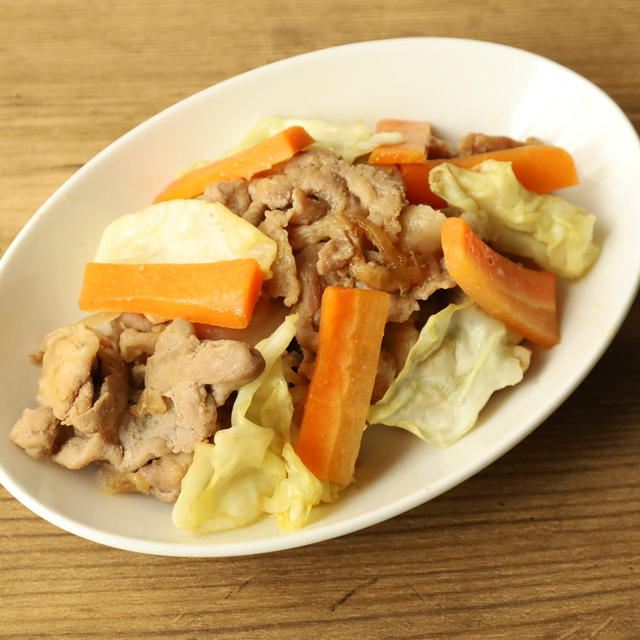 人気の下味冷凍の節約作り置きレシピ。豚こま切れ肉と玉ねぎの甘辛炒めの作り方。