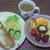 Good－morning ラビっ子の野菜ドッグ＆プリンアラモード～じゃよ♪