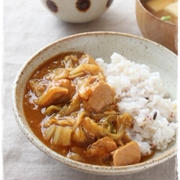 たっぷり白菜とツナのヘルシーカレー