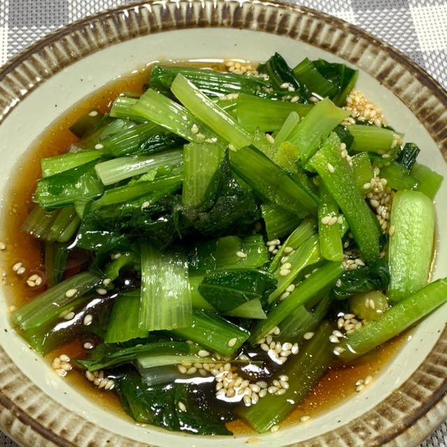 【レシピ】ラー油が隠し味♪鹿児島県産小松菜のナムル