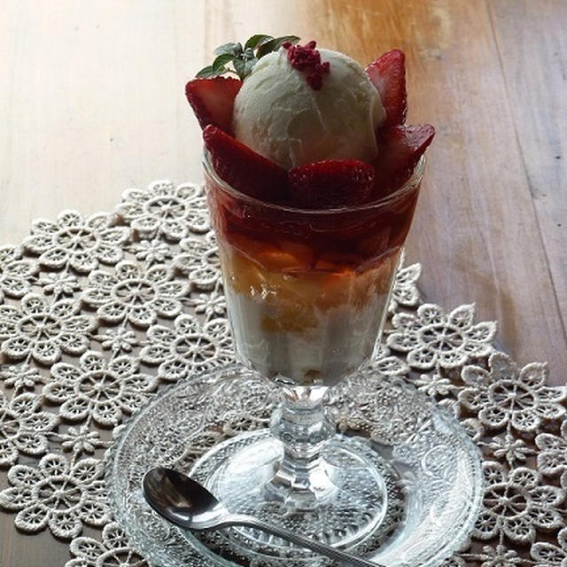 いちごパフェと、今日の癒し♪