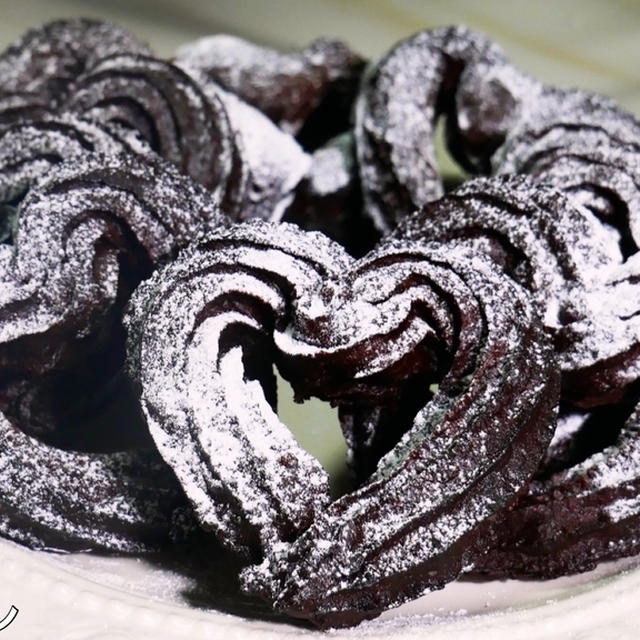 ホットケーキミックスで簡単 ハート型のチョコチュロス の作り方 By てぬキッチンさん レシピブログ 料理ブログのレシピ満載