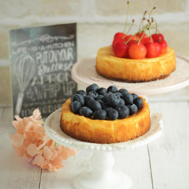 * ブルーベリーのチーズケーキ♪