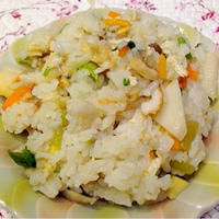 あさりの炊き込みご飯 The cooked rice of clams