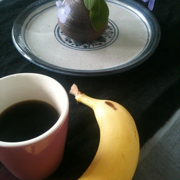 懐かし、朝バナナ。