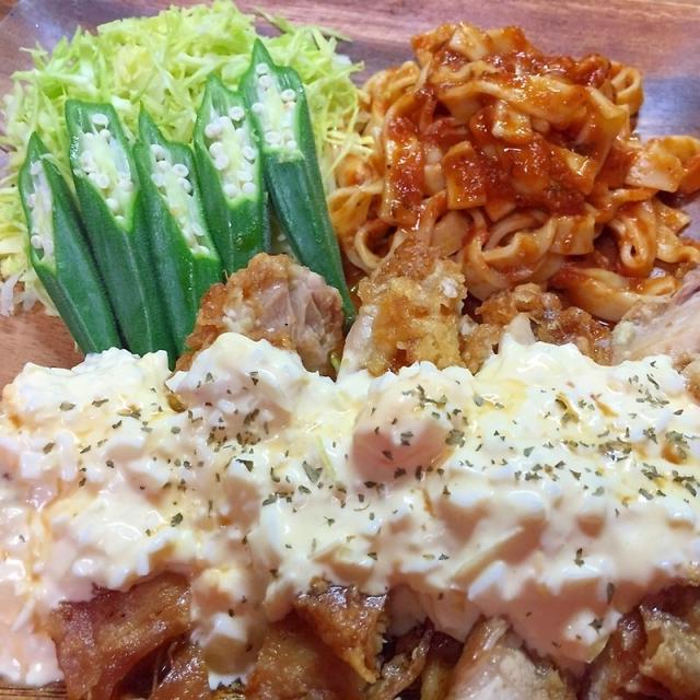 ミルクタルタル♪チキン南蛮&姉さんのニンニク酢