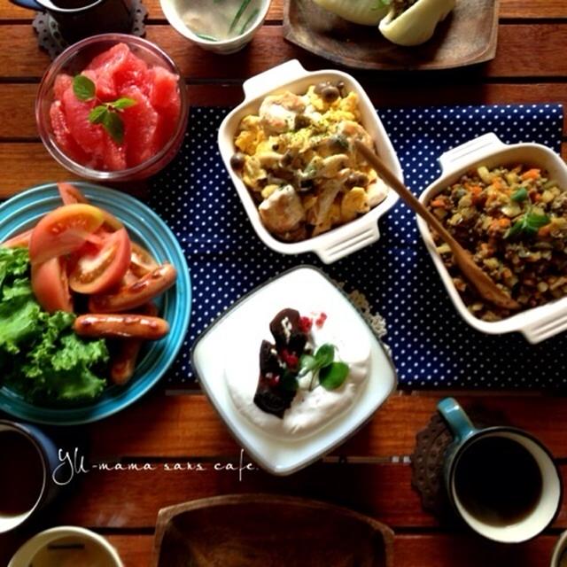 セルフ ピタパンサンド などでスペシャル朝ごはん♡ 幸せのカエル？
