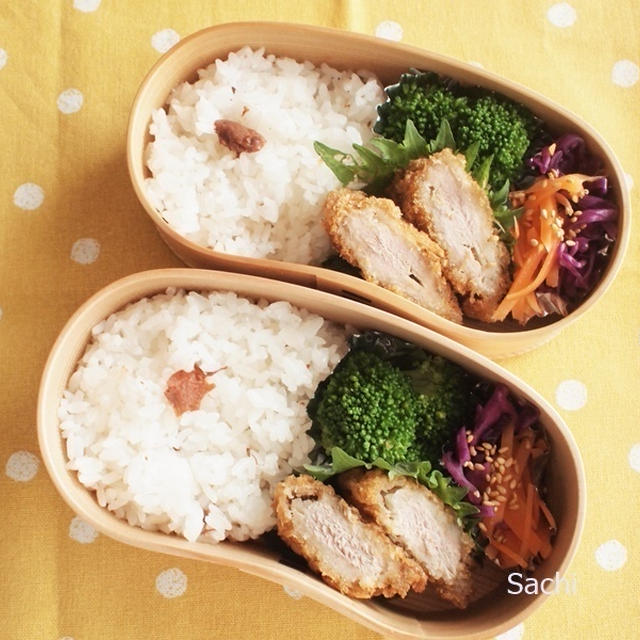 曲げわっぱ｜とんかつ弁当