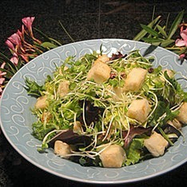 豆腐のコロコロサラダ