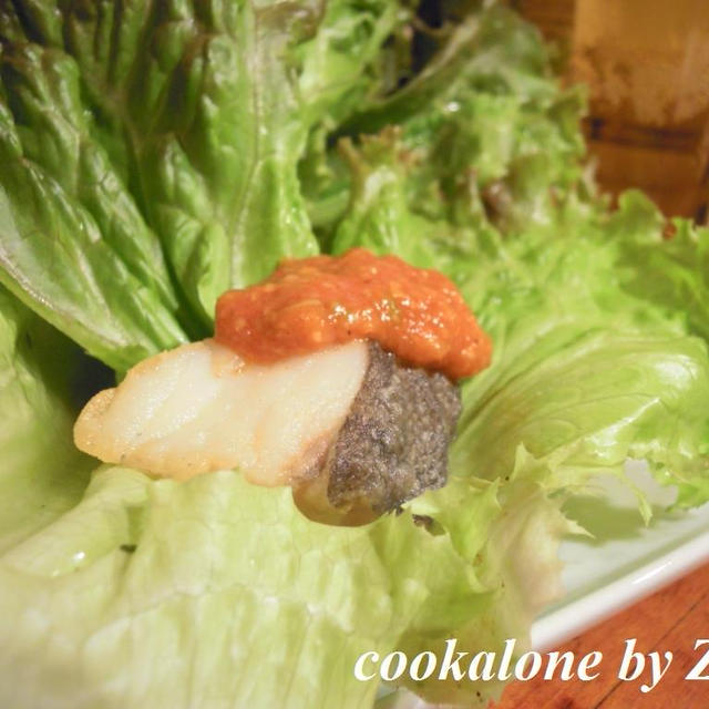 韓国ダレで鱈のから揚げ